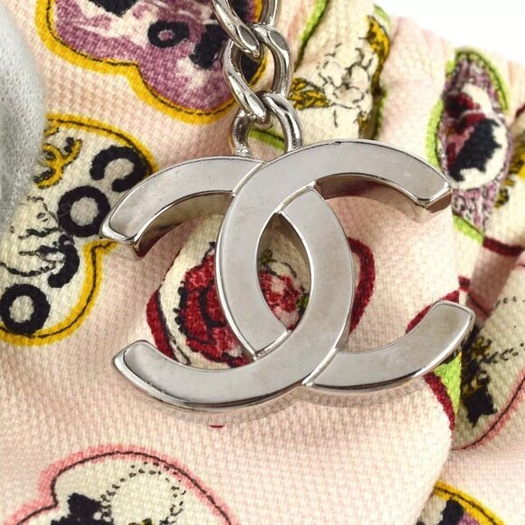 Chanel Pink Canvas Valentine Chain Handbag 110301 - Picture 5 of 10